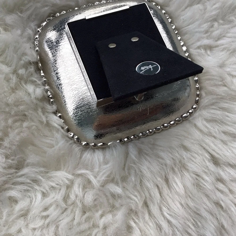 Michael Aram Molten Frost Mini Clock - New Old Stock